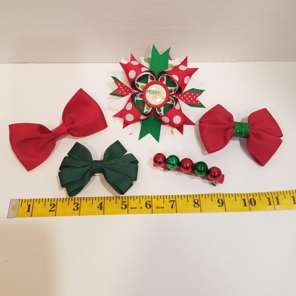 Girls' Custom Hairbows, Lot of 5 - Picture 4 of 12